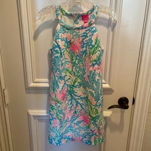 Girls Lilly Pulitzer Dress with Gold zipper; size 16 worn one time